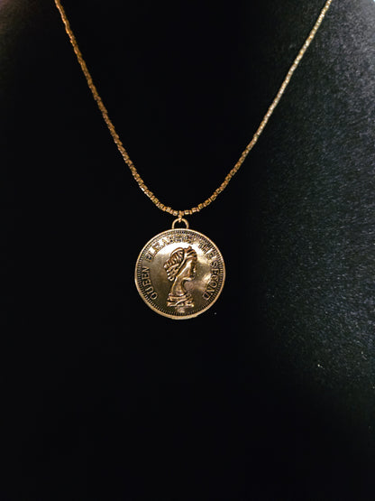 Bronze Coin Pendant Necklace