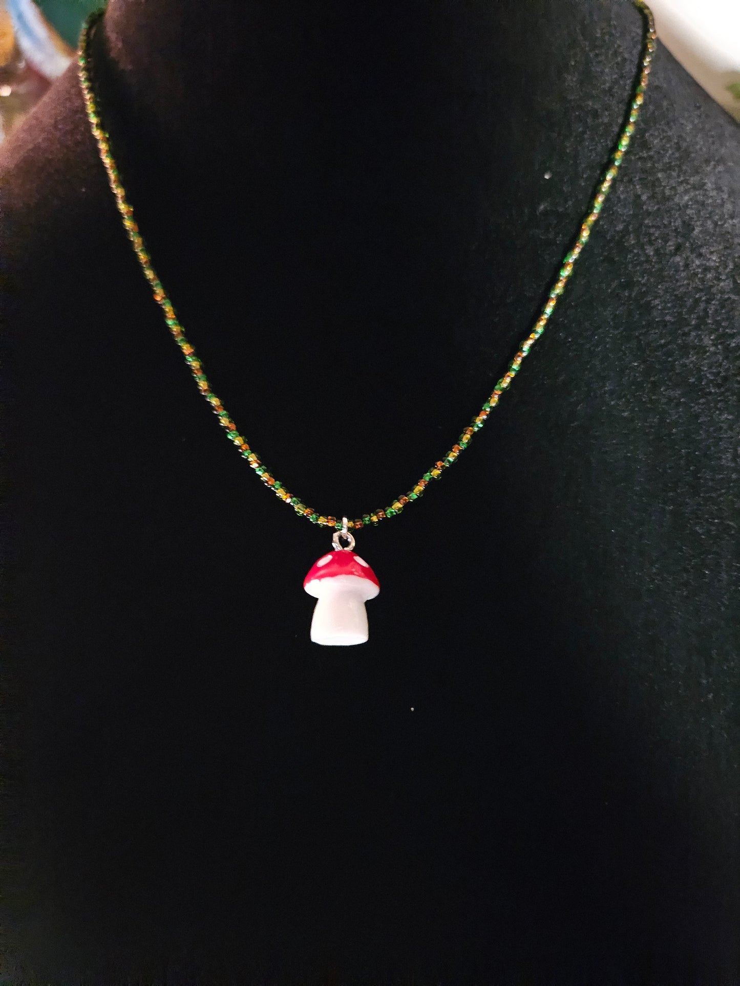 Forest Floor Mushroom Necklace