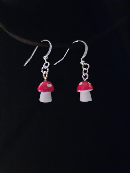 Mushroom Earrings