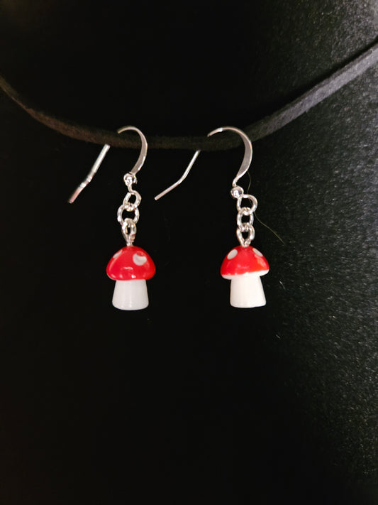 Mushroom Earrings